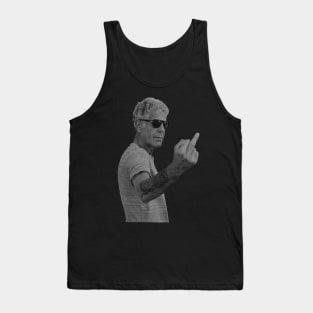 Anthony Bourdain Middle Finger Tank Top